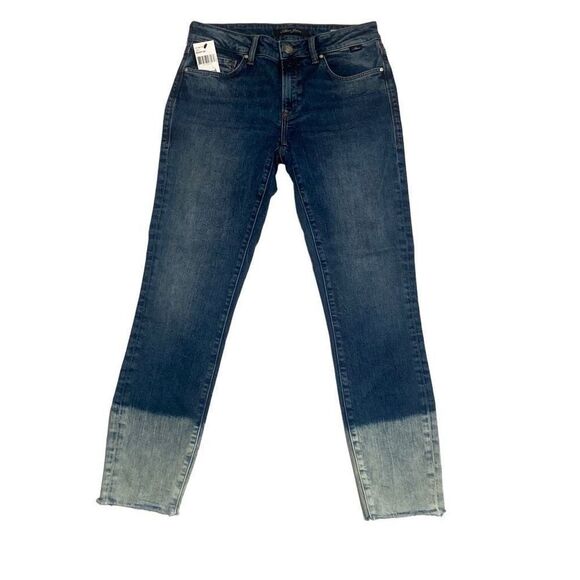 Mavi Jeans Denim Adriana Ankle Mid-Rise Super Skinny Ombré Wash Size 27 (4) NWT - Picture 1 of 9